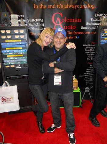 Holly with Howie Weinberg, world renowned mastering engineer.